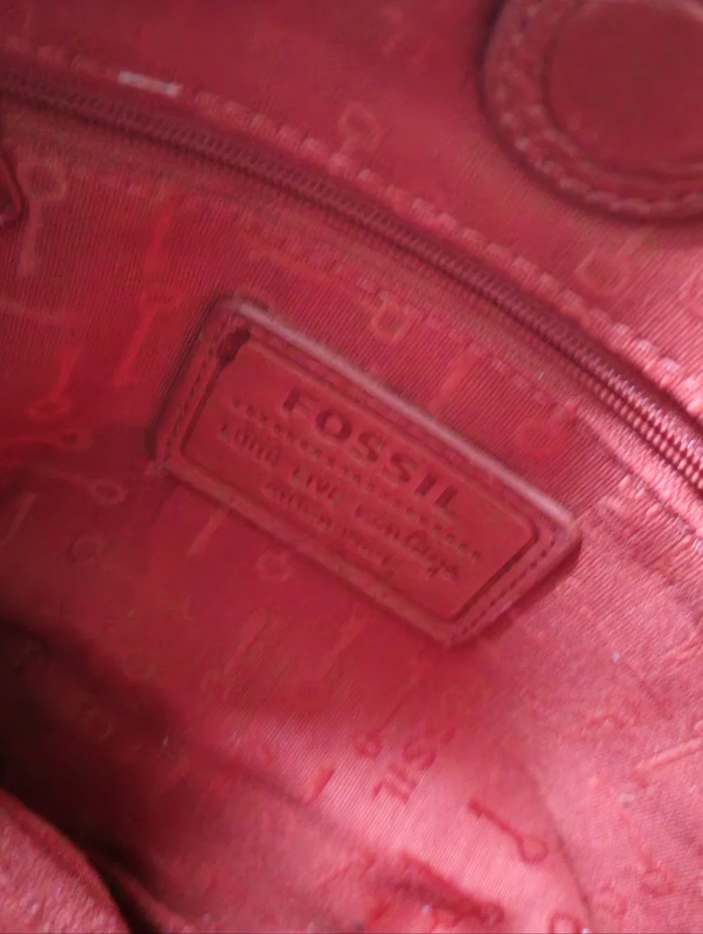 Fossil Drawstring Leather Bag - Picture 5 of 6